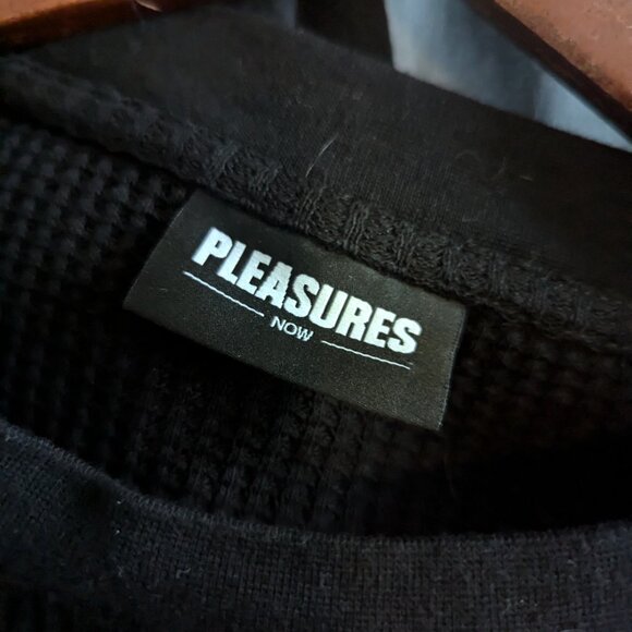 PLEASURES - Black cotton sweater - Sz L - Picture 5 of 7